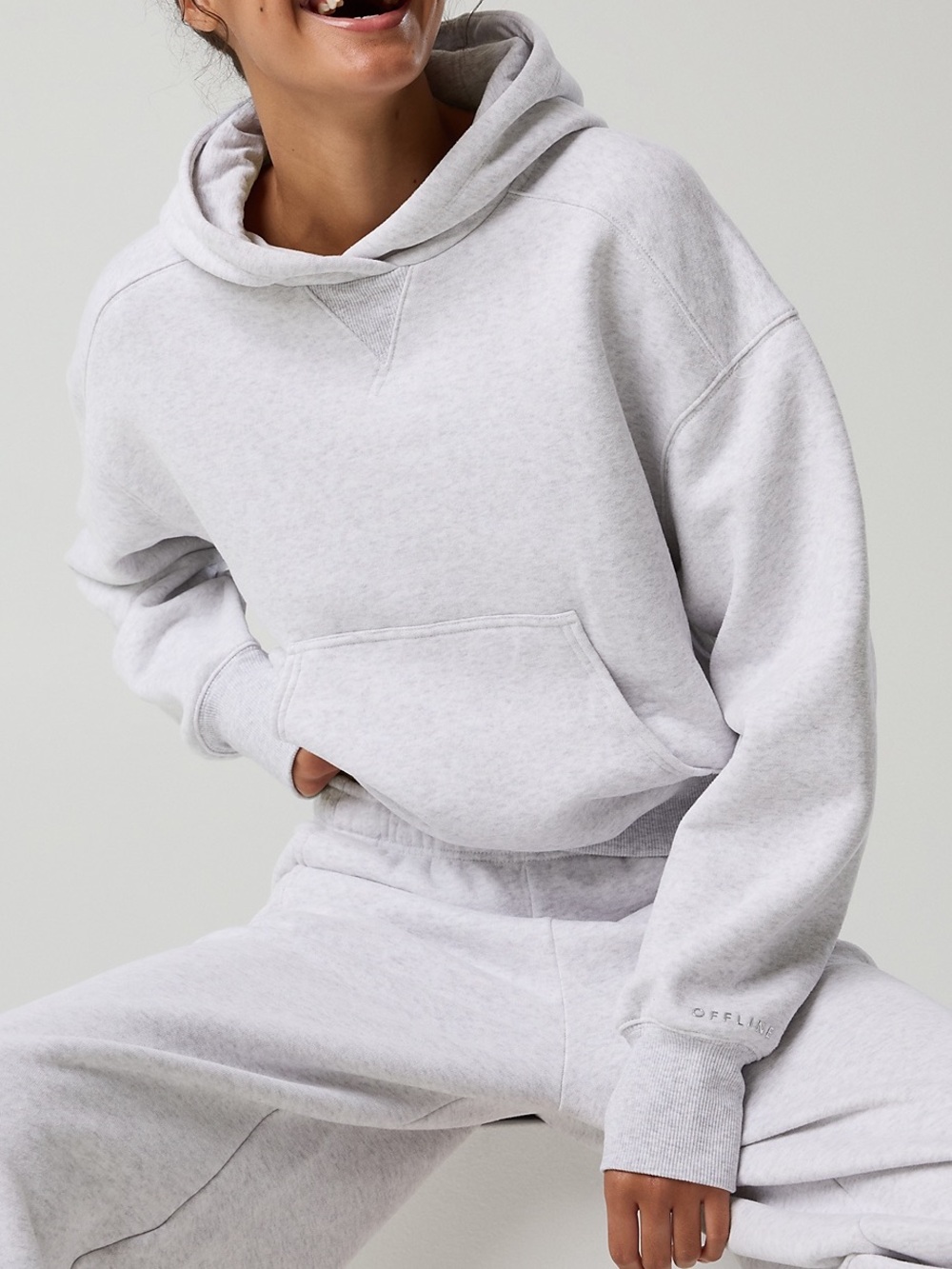 NWT OFFLINE By Aerie Cloud Fleece Classic Length Hoodie